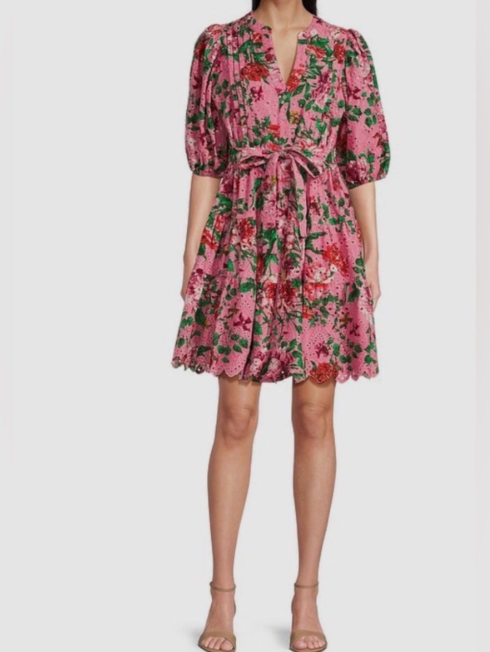 NWT Gibson Latimer XXL Eyelet Floral Dress